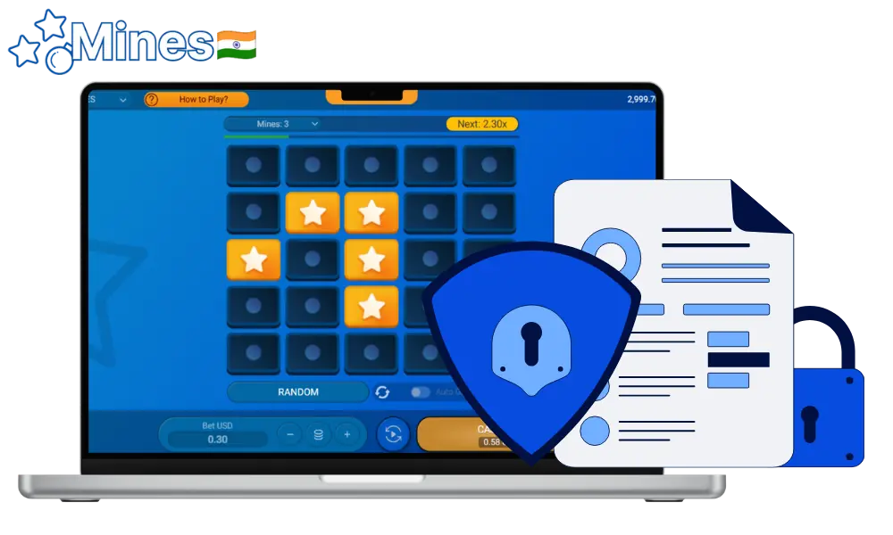 Mines Game guarantees the protection of your data